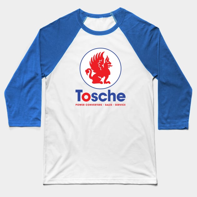 Tosche - Your source for power converters! Baseball T-Shirt by lonepigeon